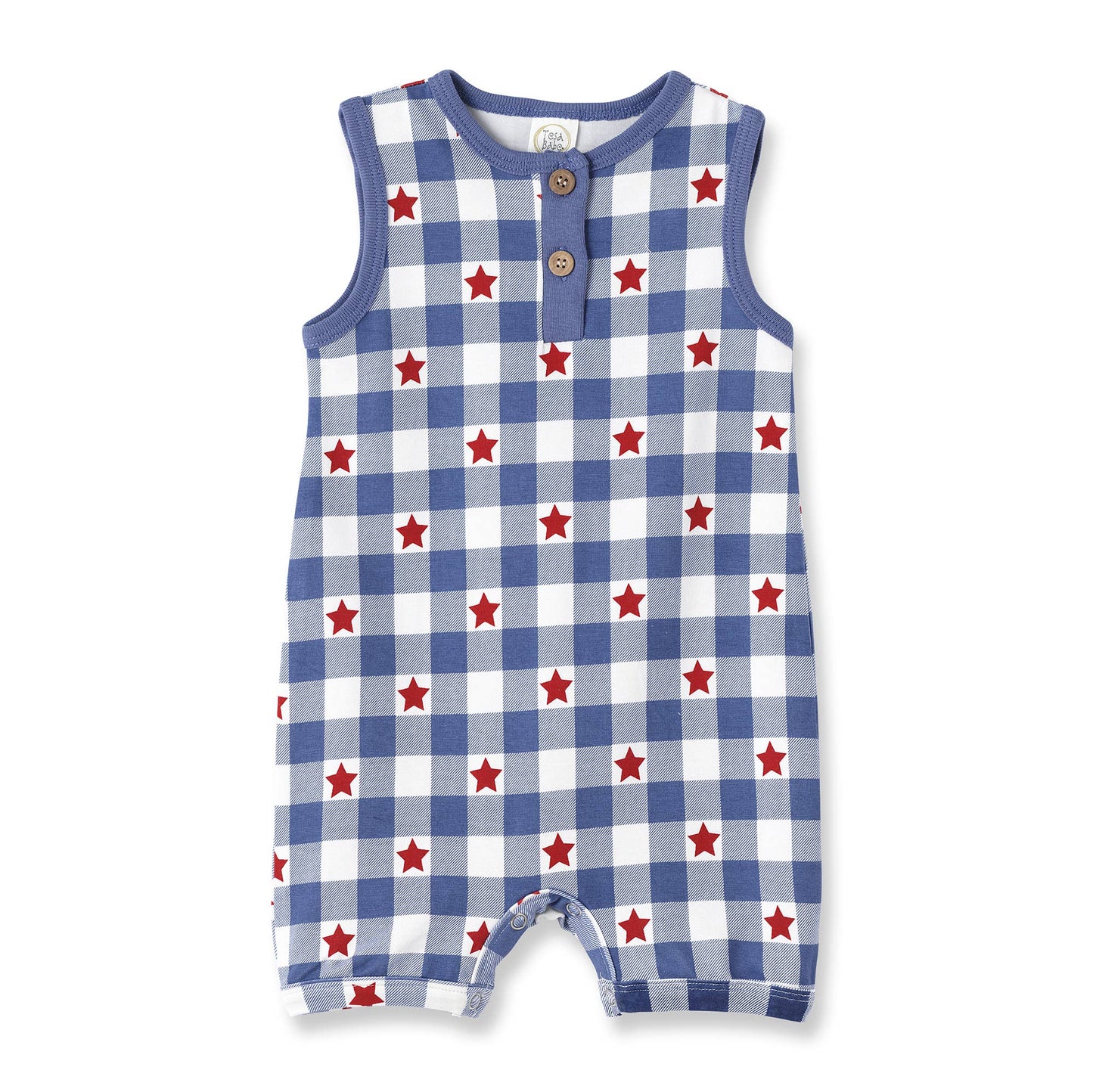 Americana Bamboo Short Baby Romper