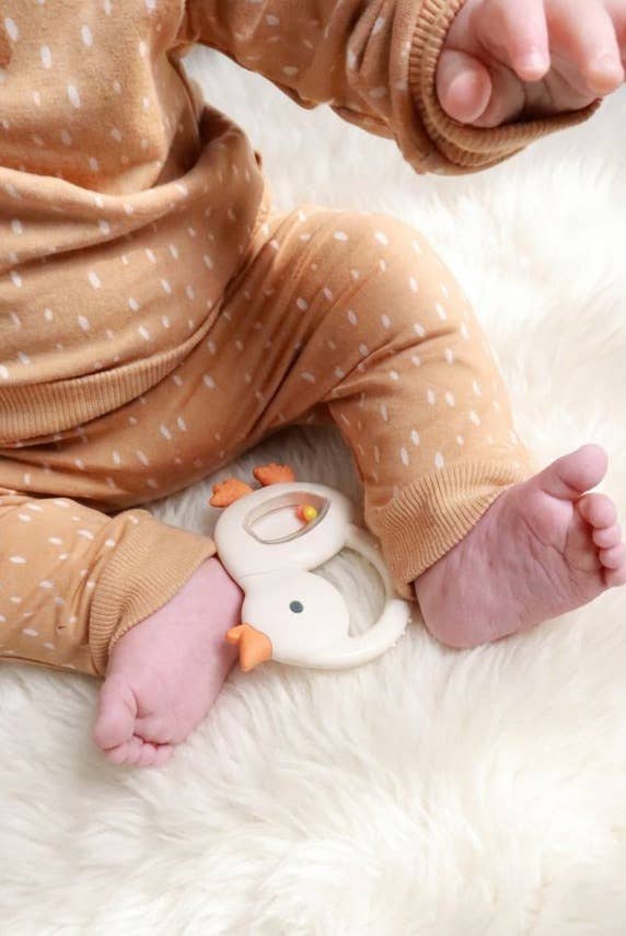 Cherry Silicone Teether with Rattle