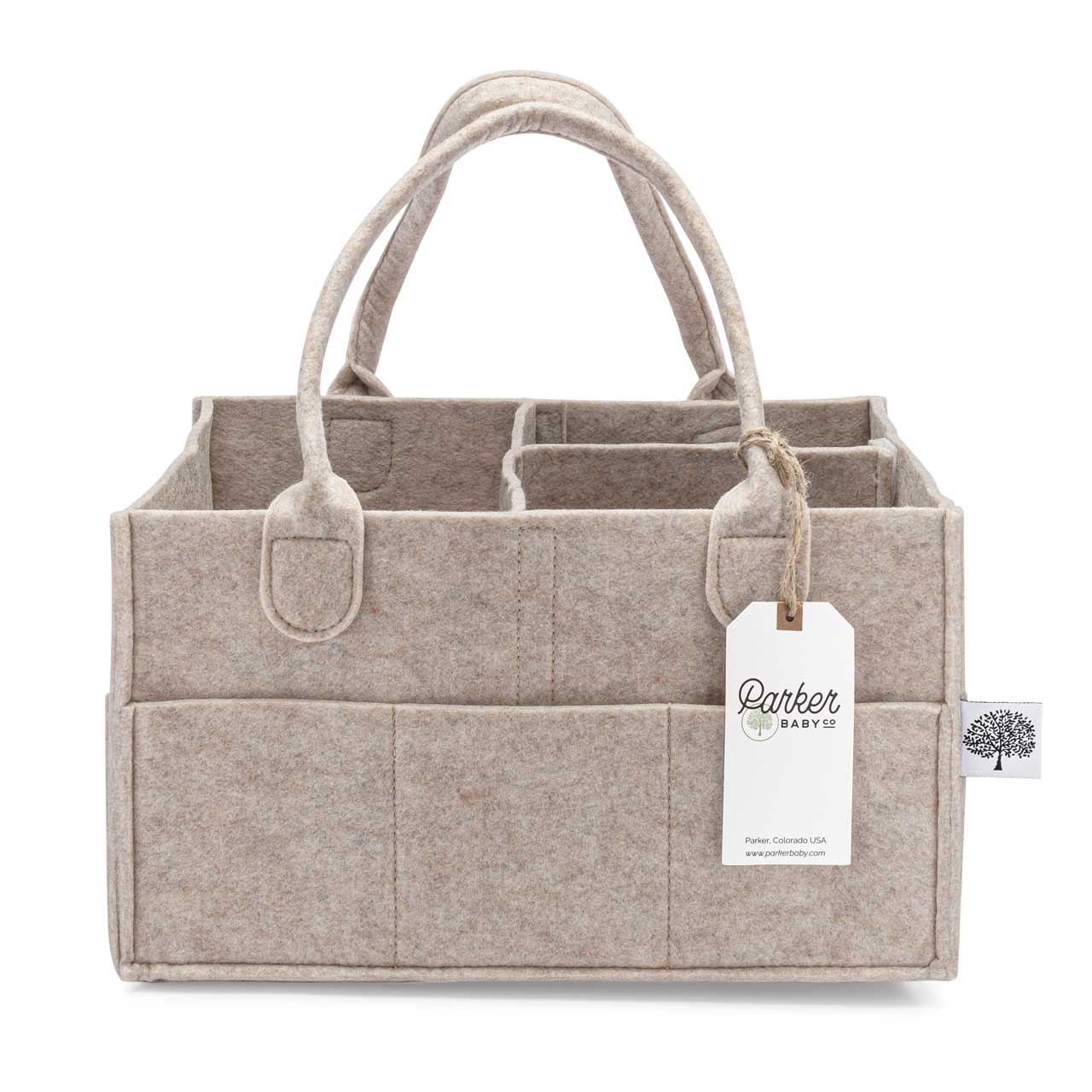 Diaper Caddy in Oatmeal: Regular (13 x 9 x 7")