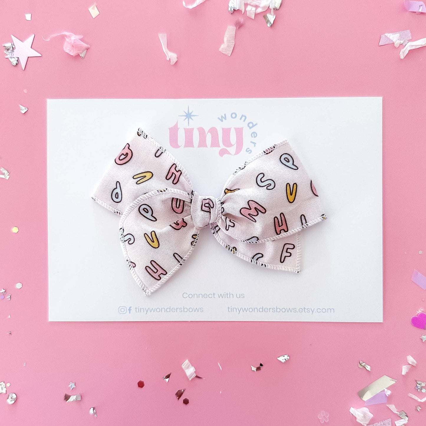 Alphabets Hair Bow