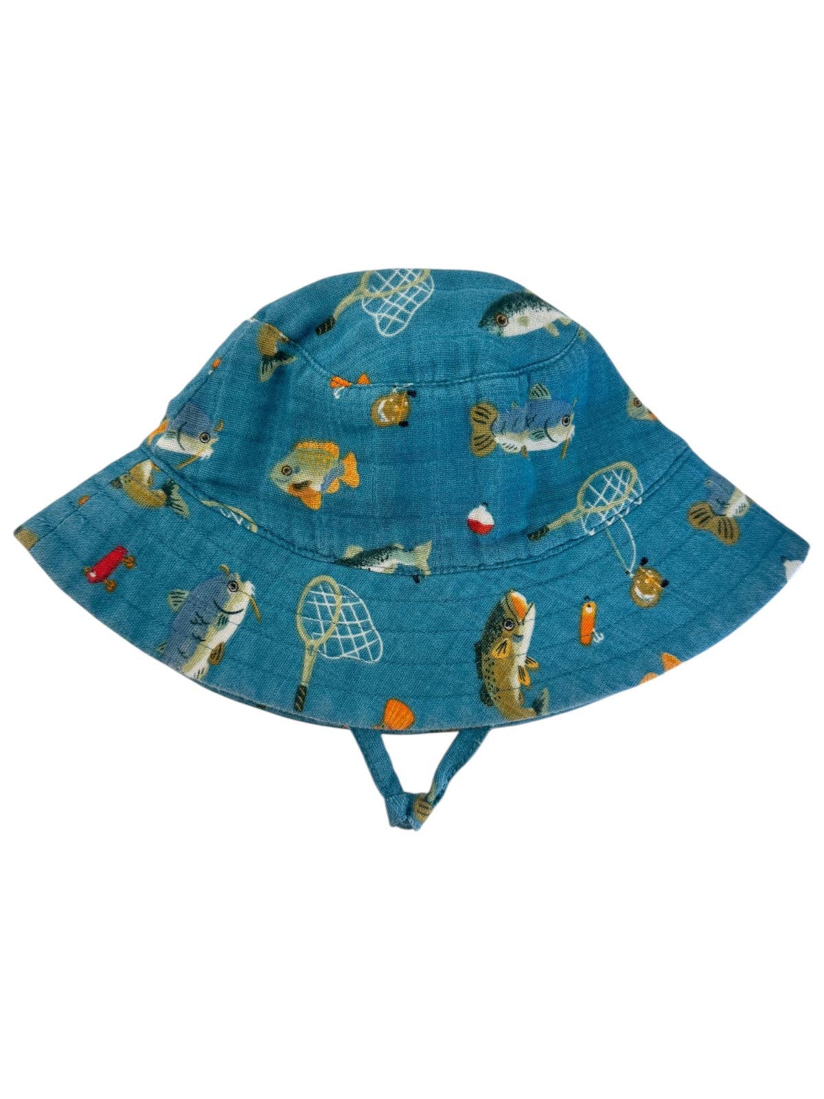 Gone Fishing Muslin Bucket Hat