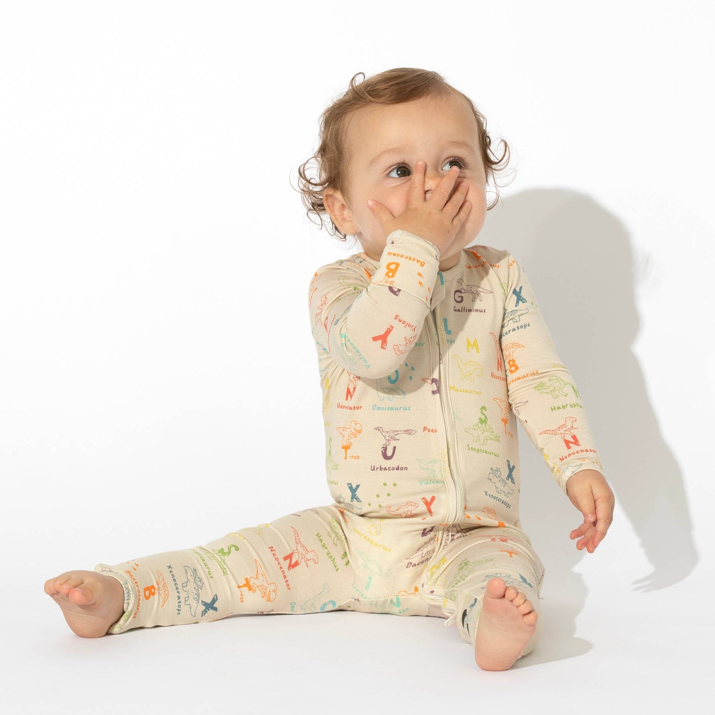 Dino ABC's Baby Bamboo Convertible Footie