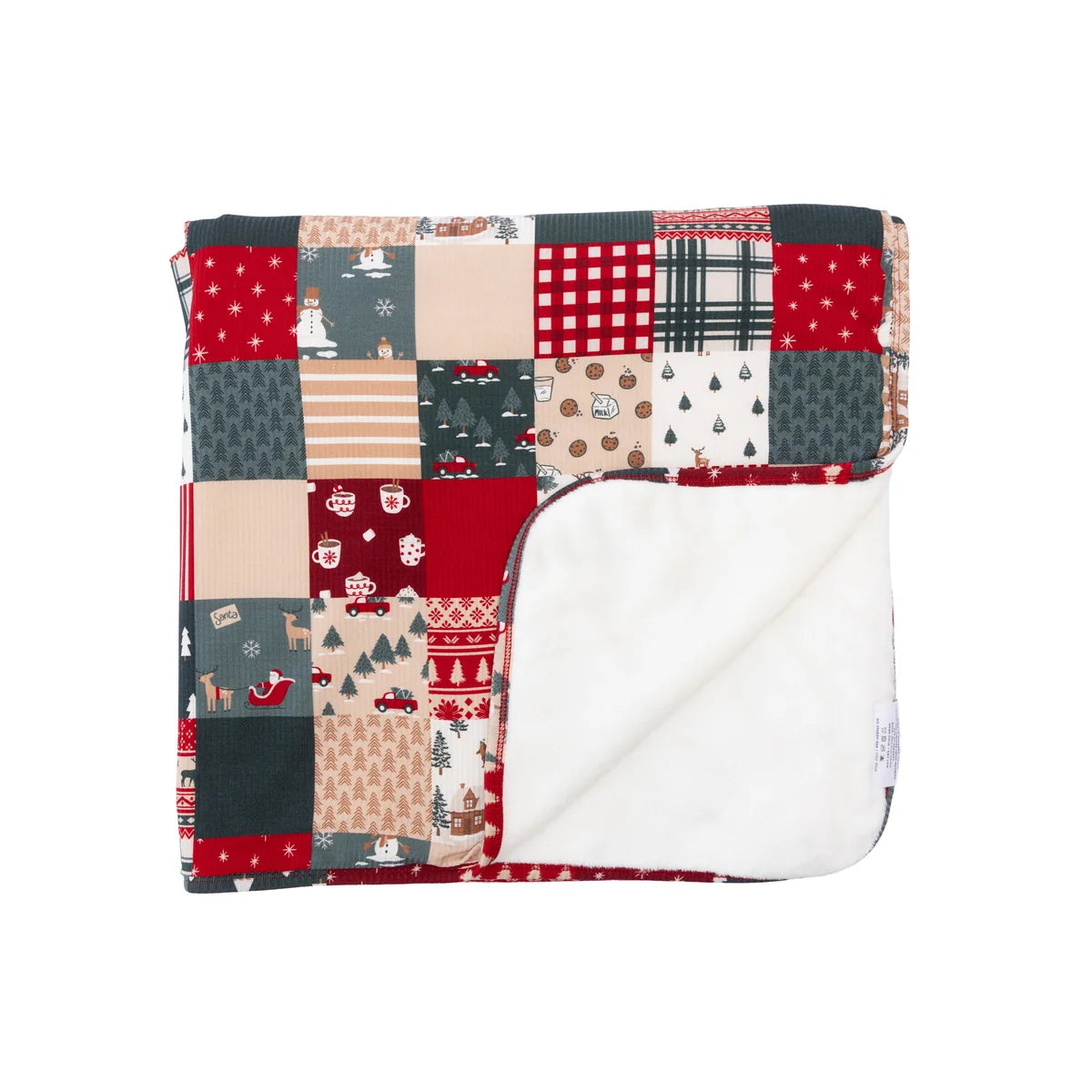 Patchwork Small Ribbed Adult Blanket