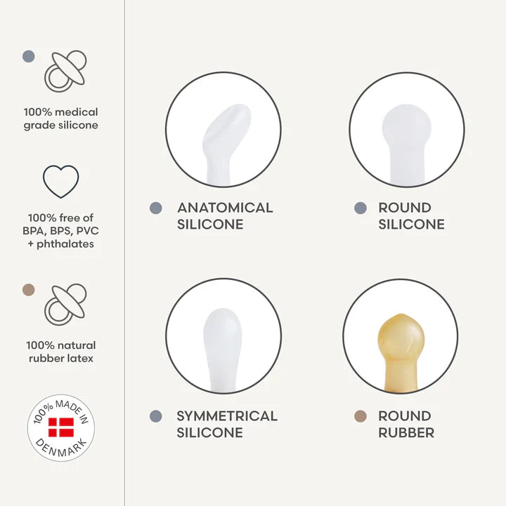 FRIGG Silicone Pacifier 4-Pack Powder Blue