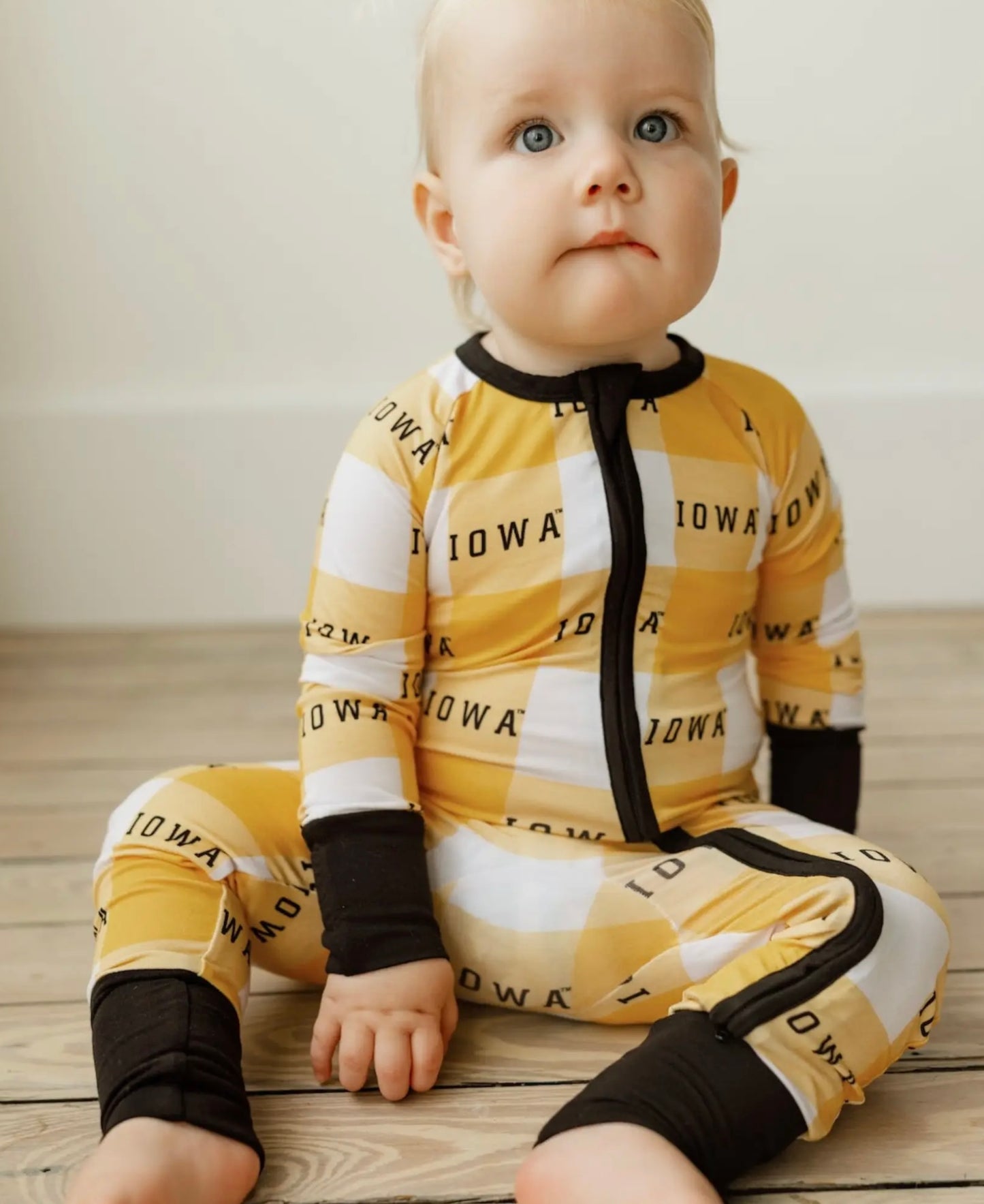 Iowa Grid Zip Romper