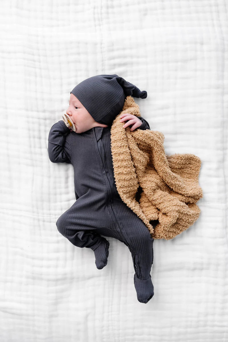 Hudson Ribbed Zippered Footies