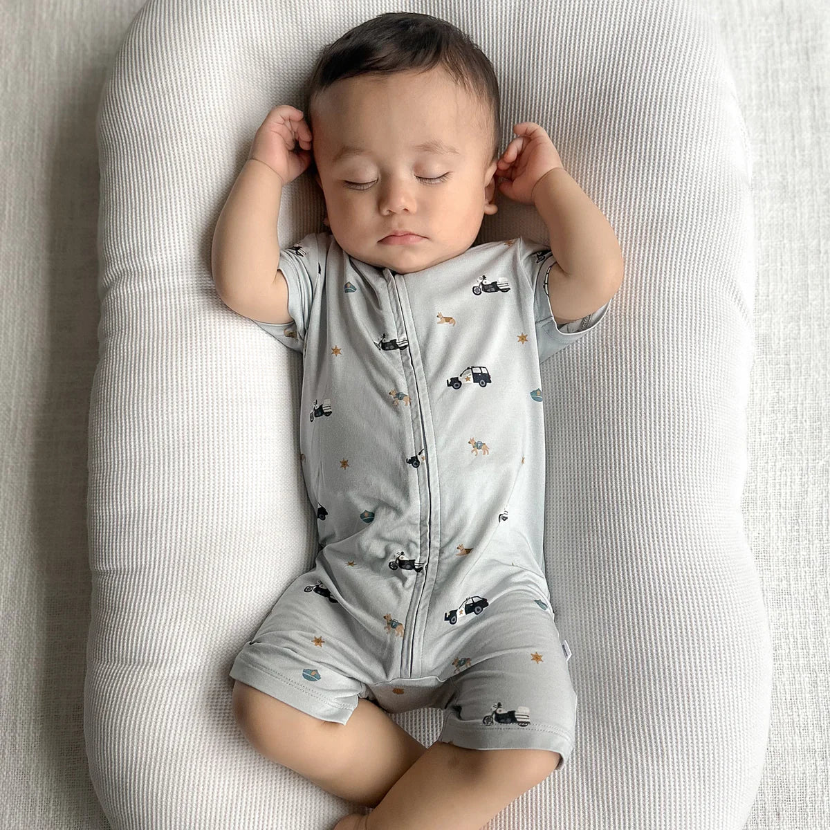 Police Summer Zip Romper