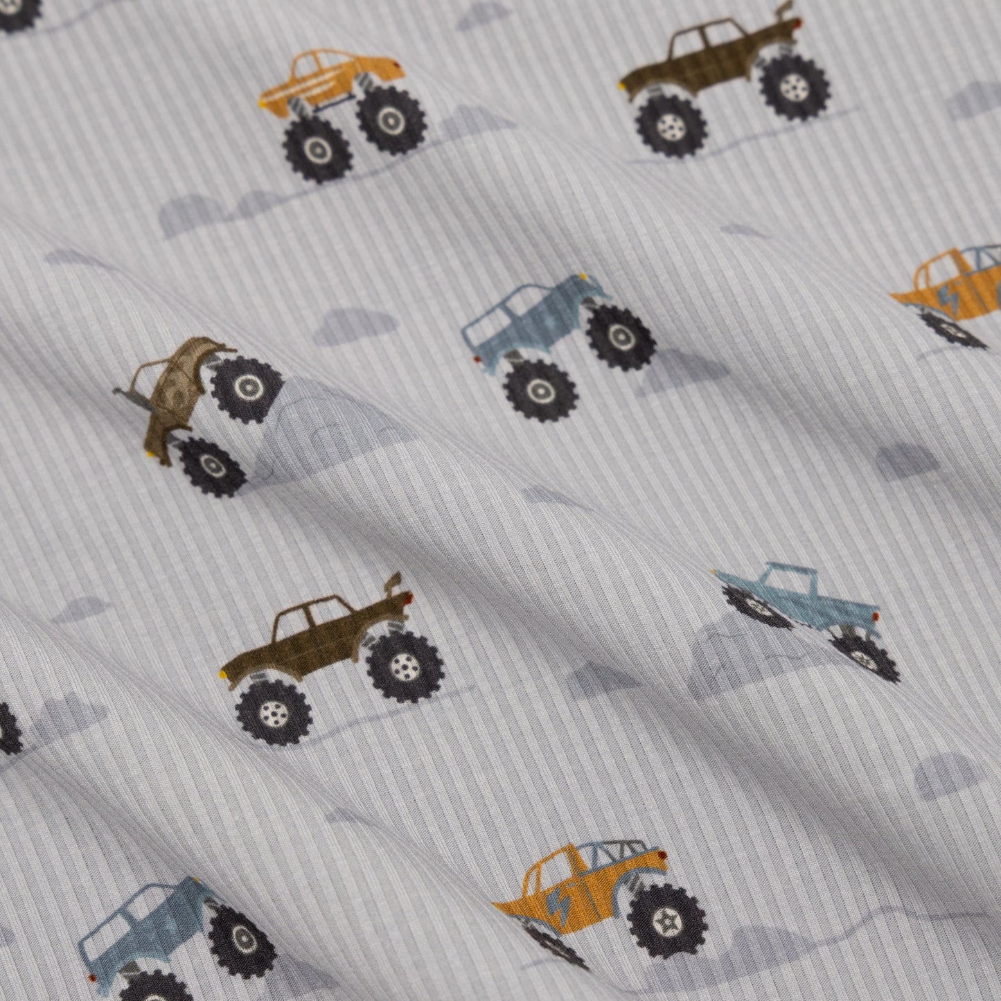 Monster Trucks Small Ribbed Zip Romper