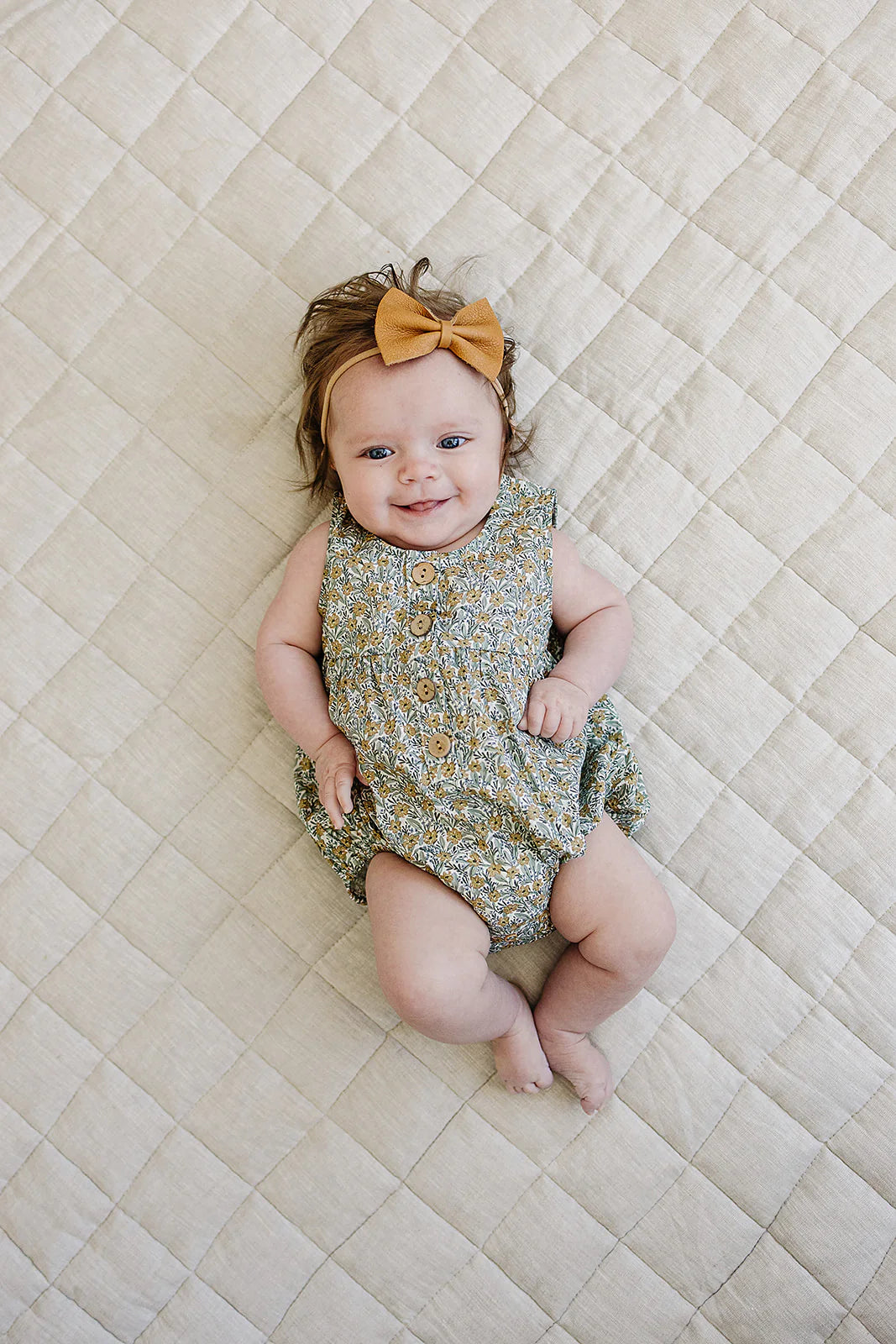 Golden Meadown Bubble Romper