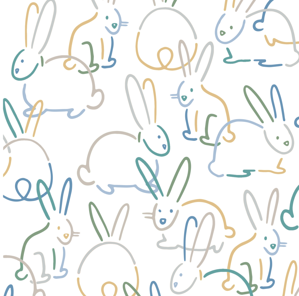 Organic Lounge Pants Bunnies