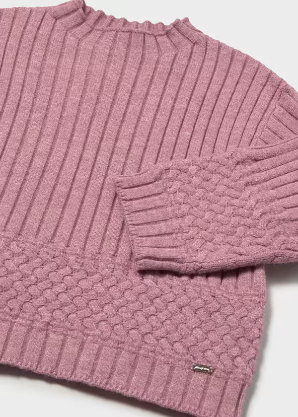 Dusty Rose Ribbed Sweater