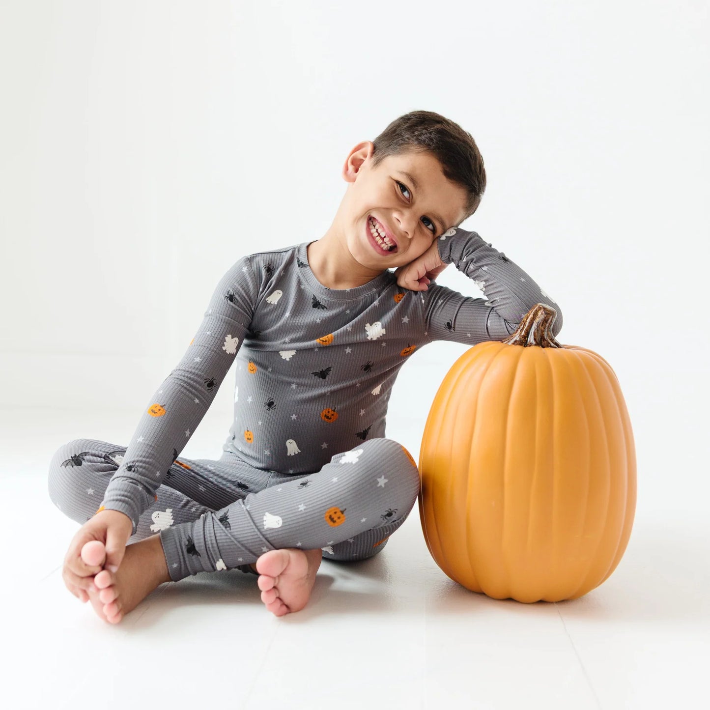 Halloween Boo Crew Small Ribbed Two-Piece Set
