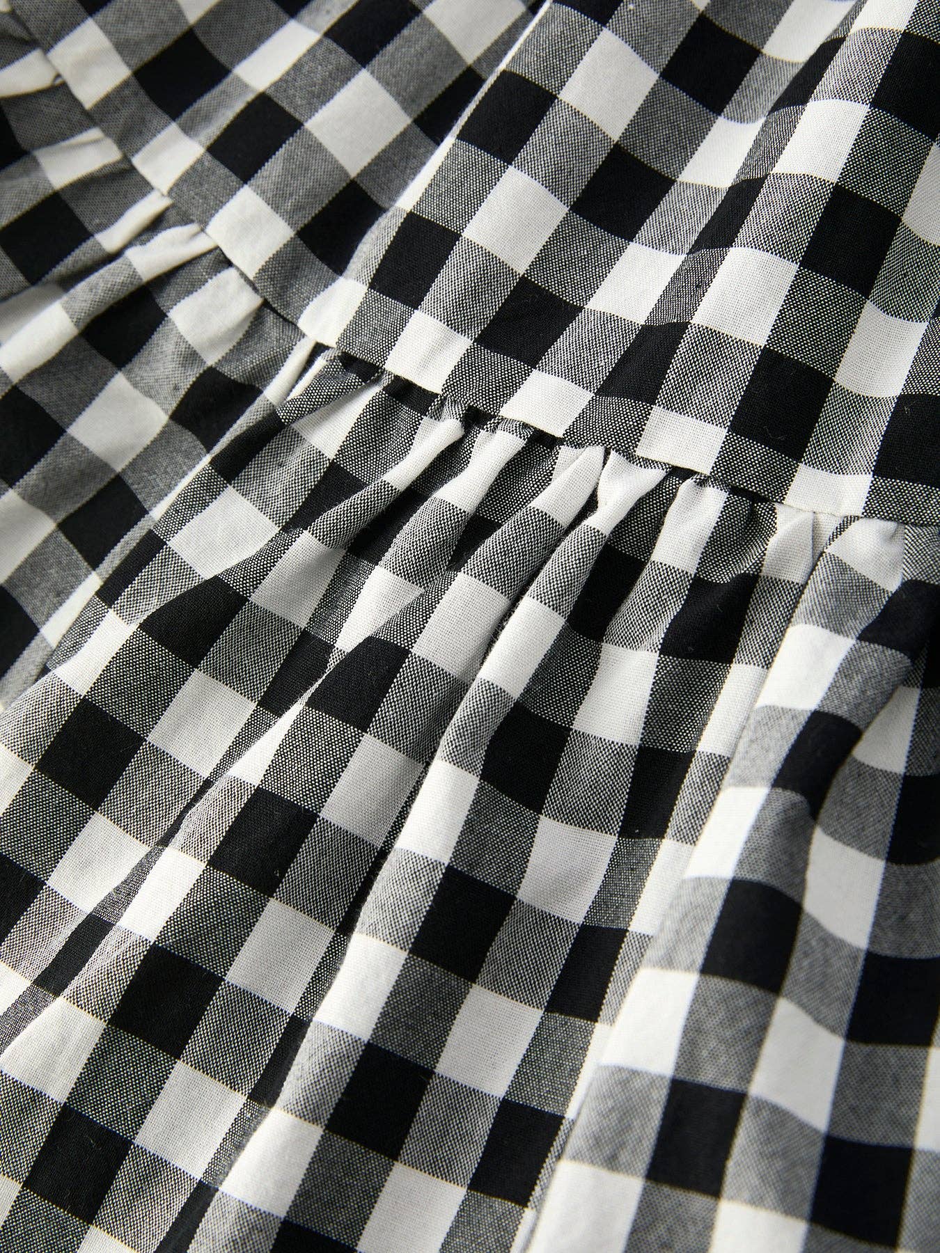 Plaid Girl Smocked Ruffle Dress