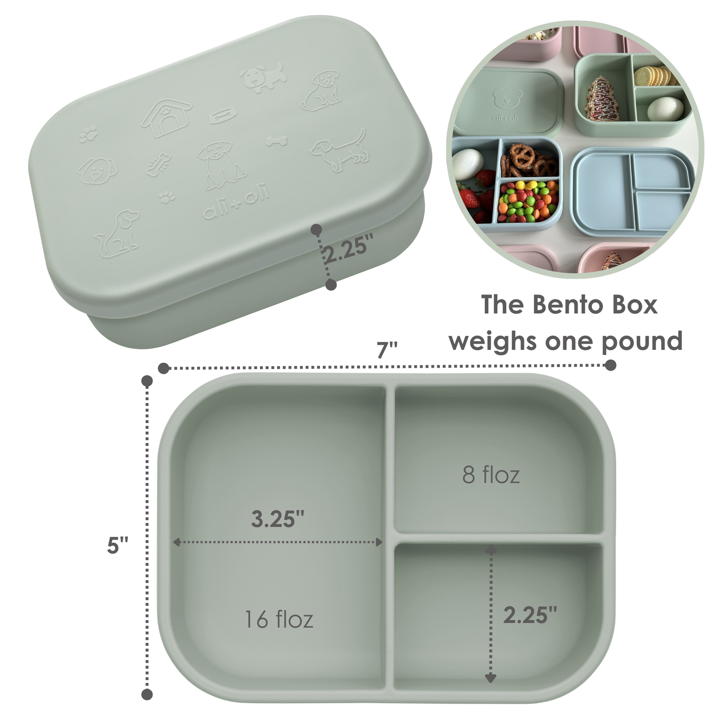 Silicone Bento Box (Puppy) Back to School