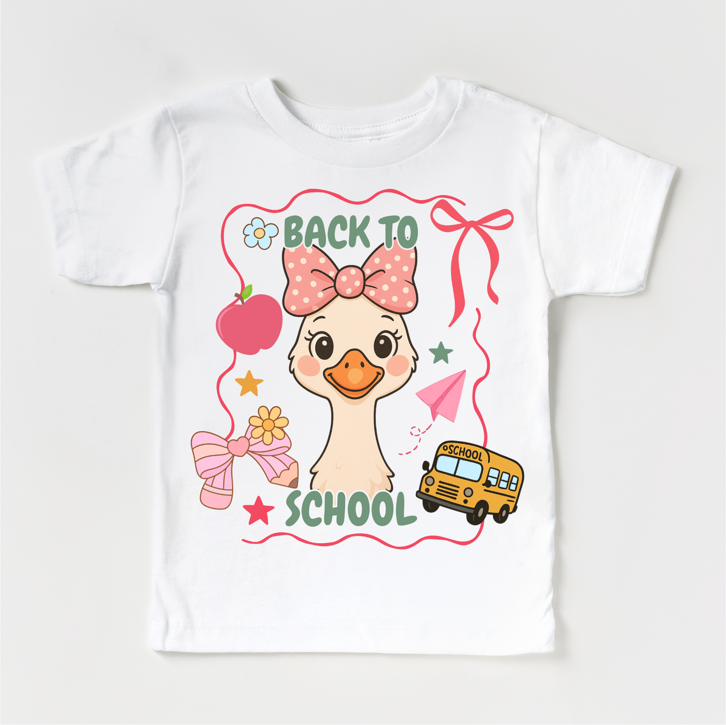 Girls Goose Back To School Shirt