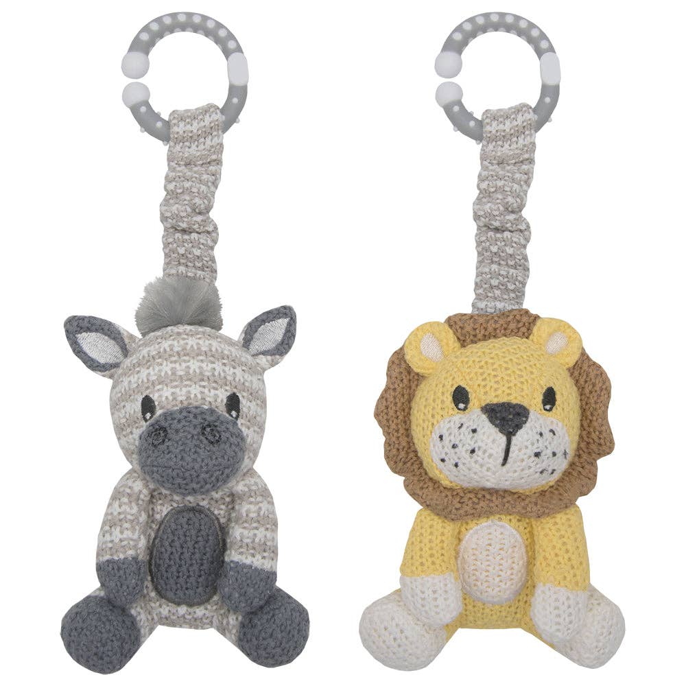 Leo Lion & Zac Zebra Stroller Toy