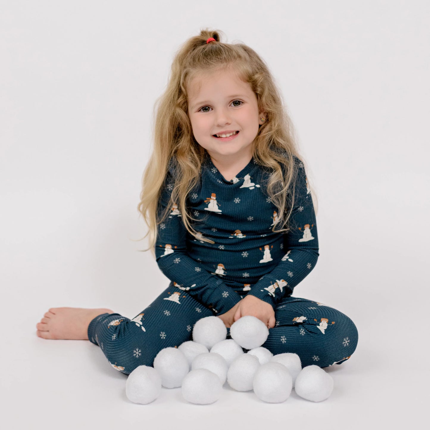Snowmen Small Ribbed Two-Piece Set