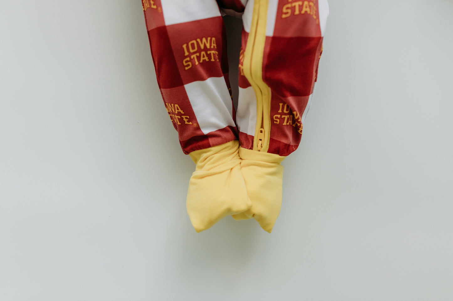 Iowa State Grid Zip Romper