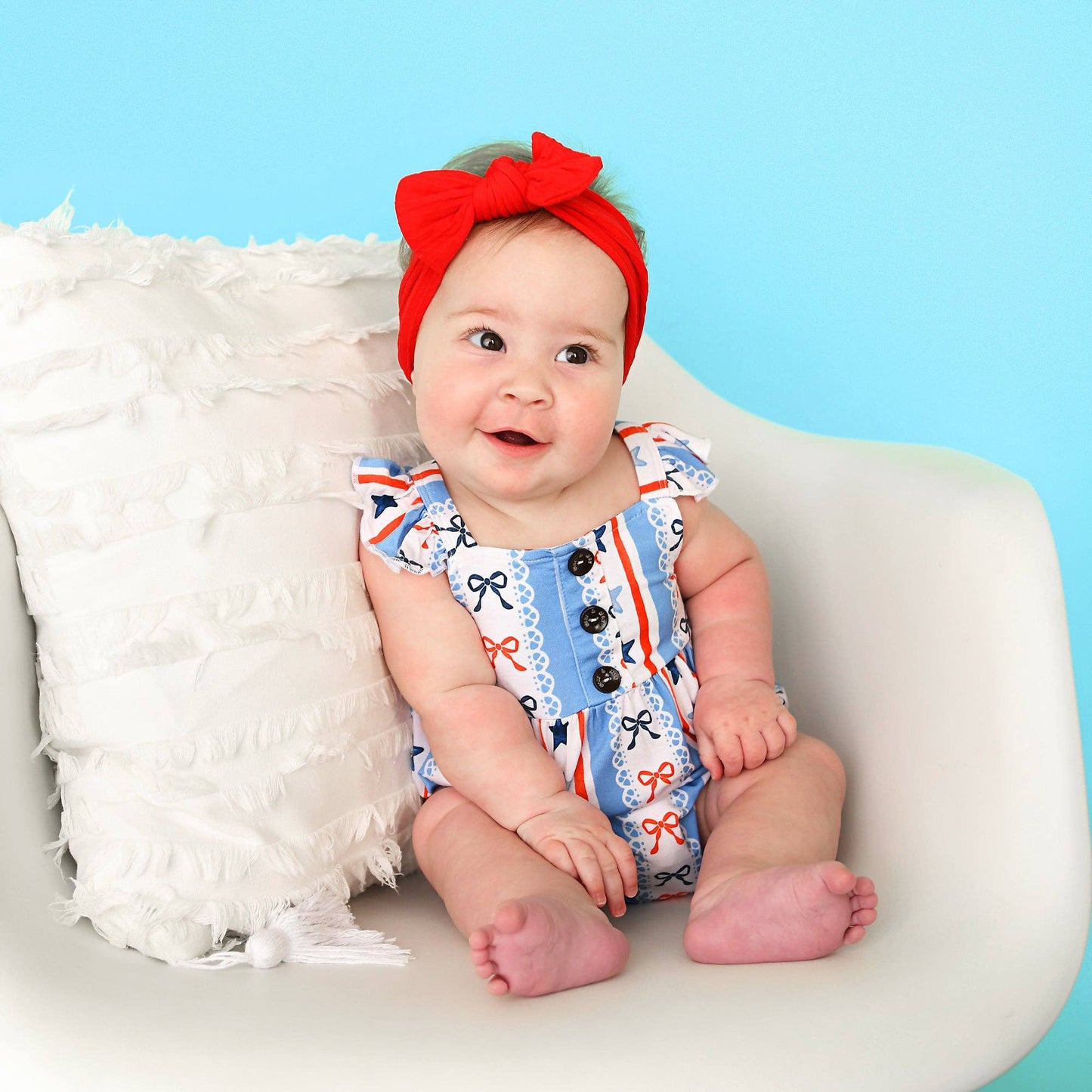 Jackie Button Bubble Romper