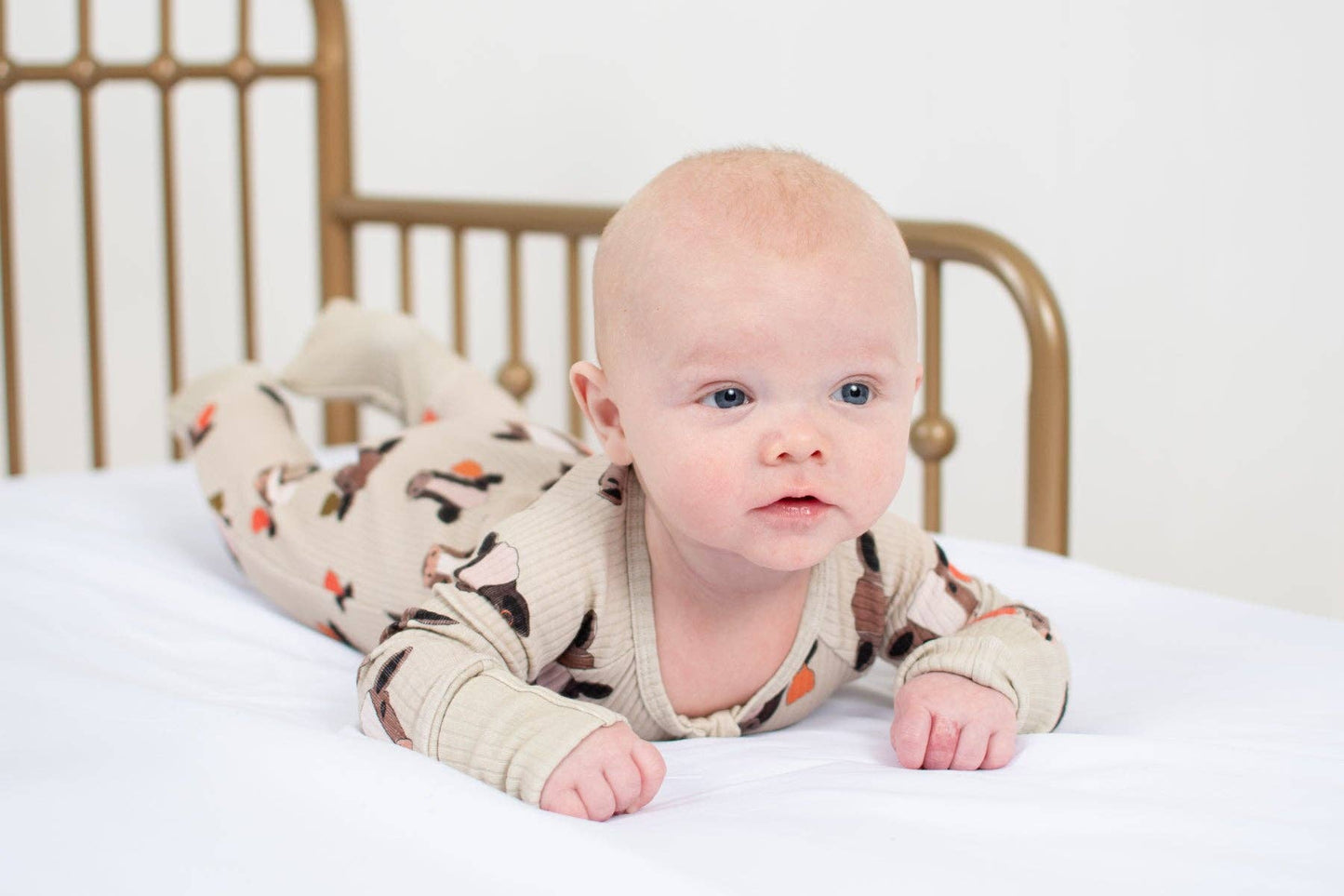 Cattle Buddy Baby Ribbed Cotton Zippy