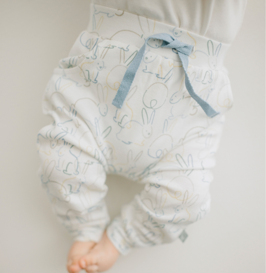 Organic Lounge Pants Bunnies
