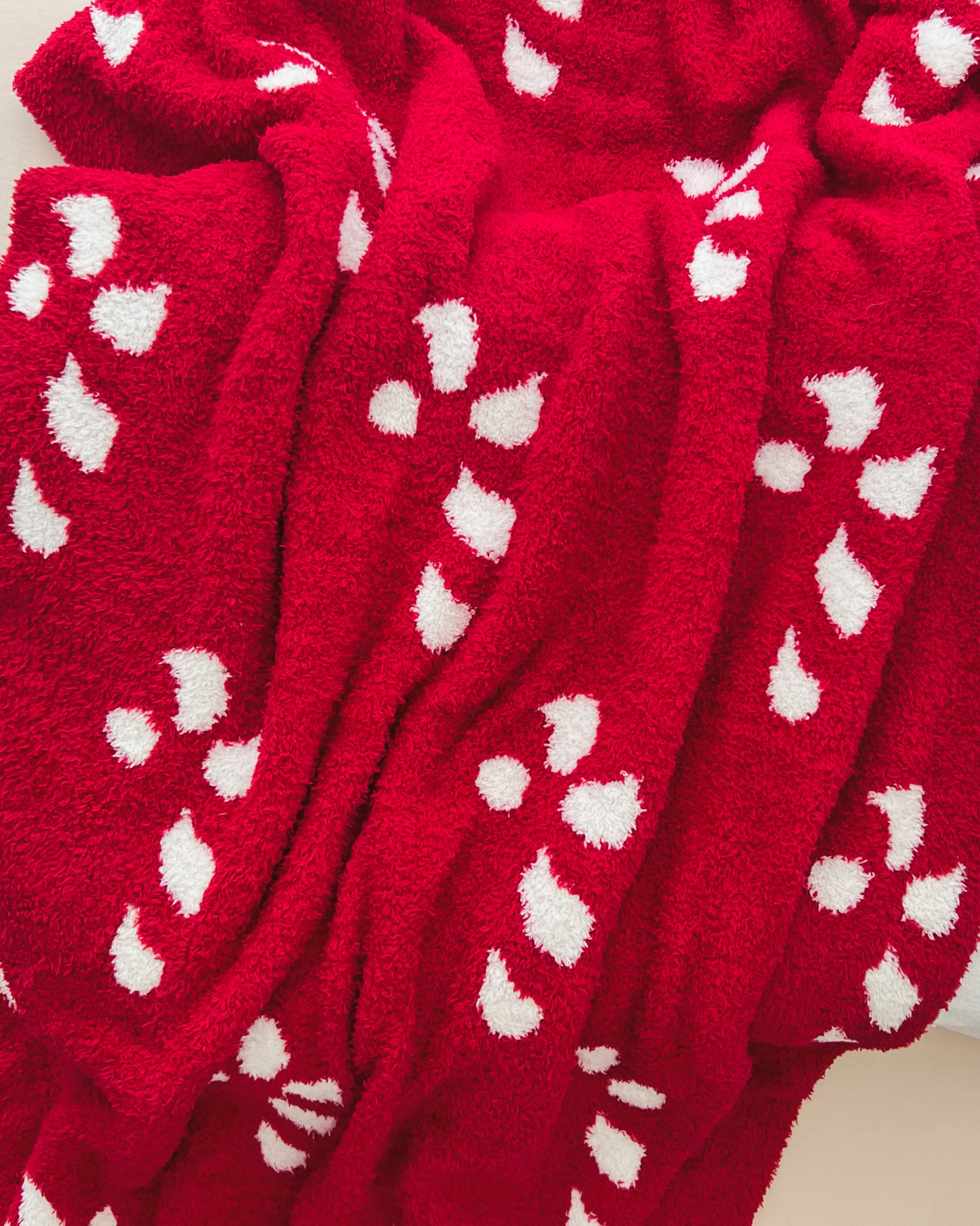 Christmas Fuzzy Blanket | Candy Cane
