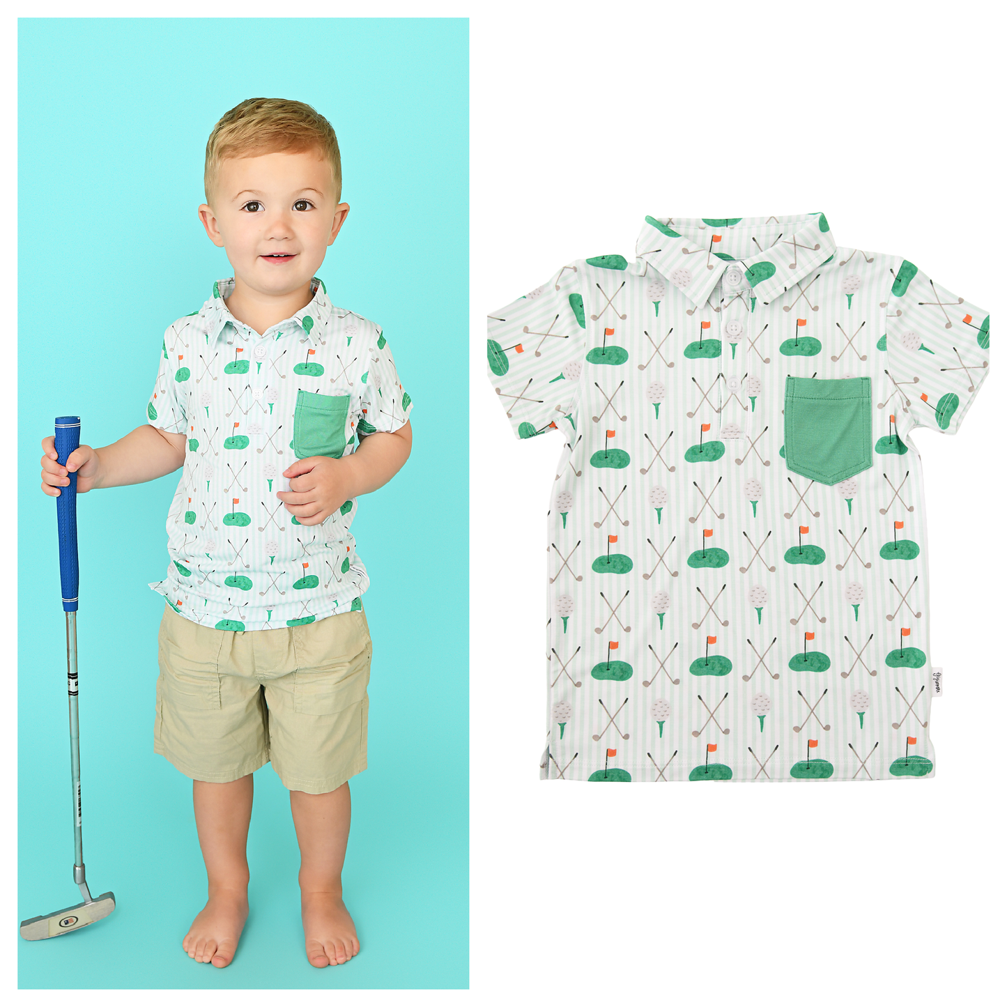 Scottie Golf POLO SHIRT Bamboo Golf Top
