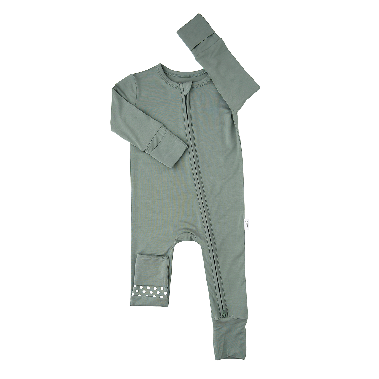 Eucalyptus Bamboo Zipper Footie