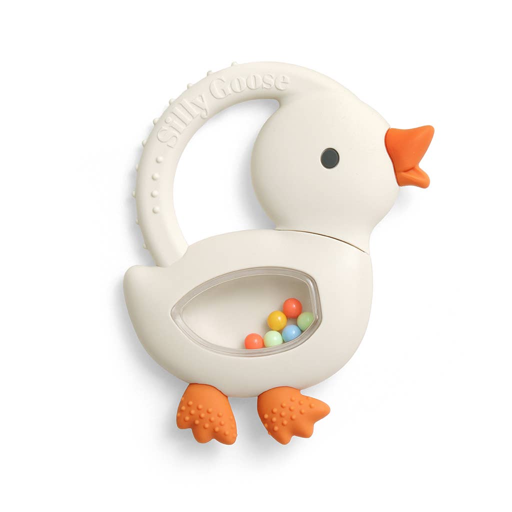 Goose  Silicone Teether with Rattle