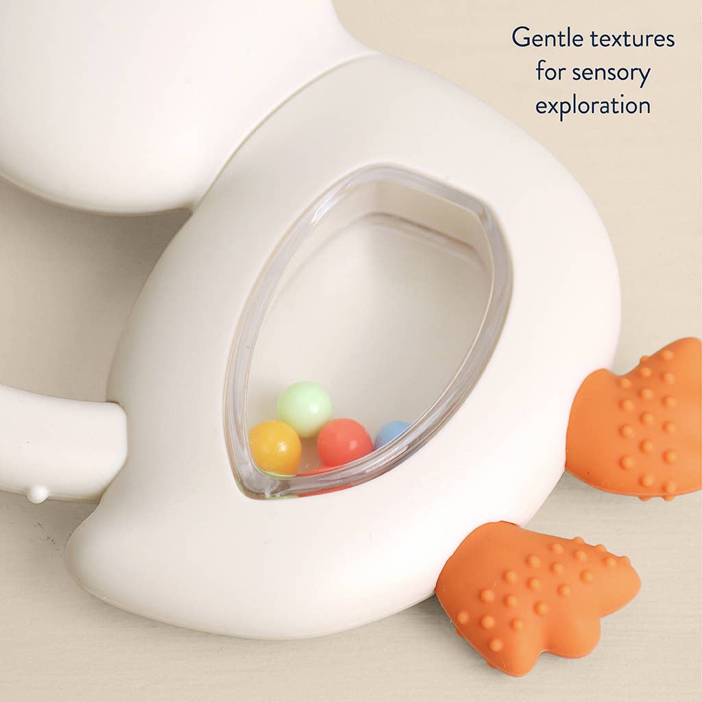 Goose  Silicone Teether with Rattle