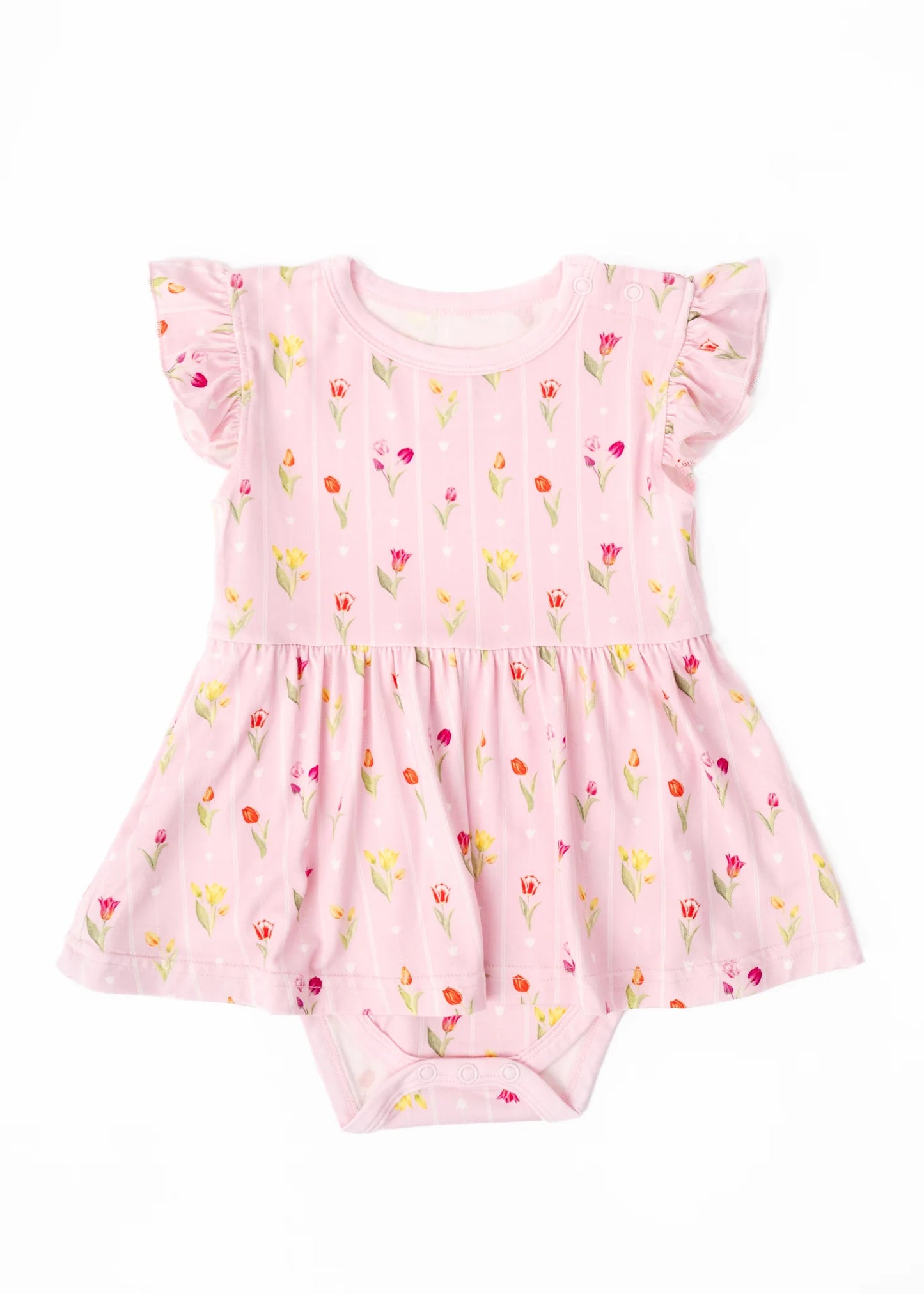 Ann Christine Floral Flutter Dress