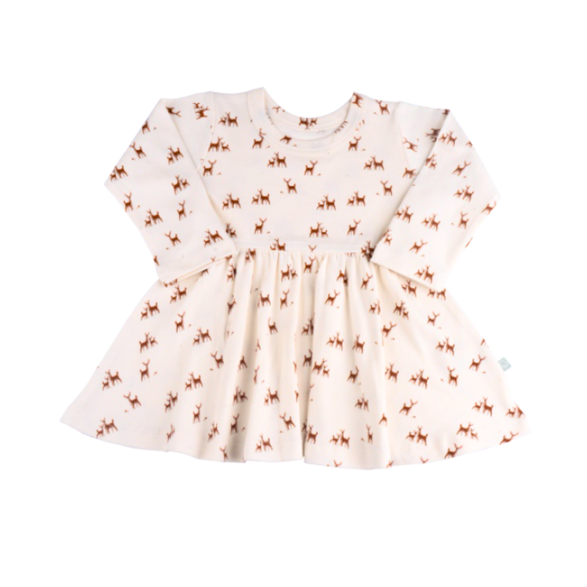 Long Sleeve Deer Twirl Dress