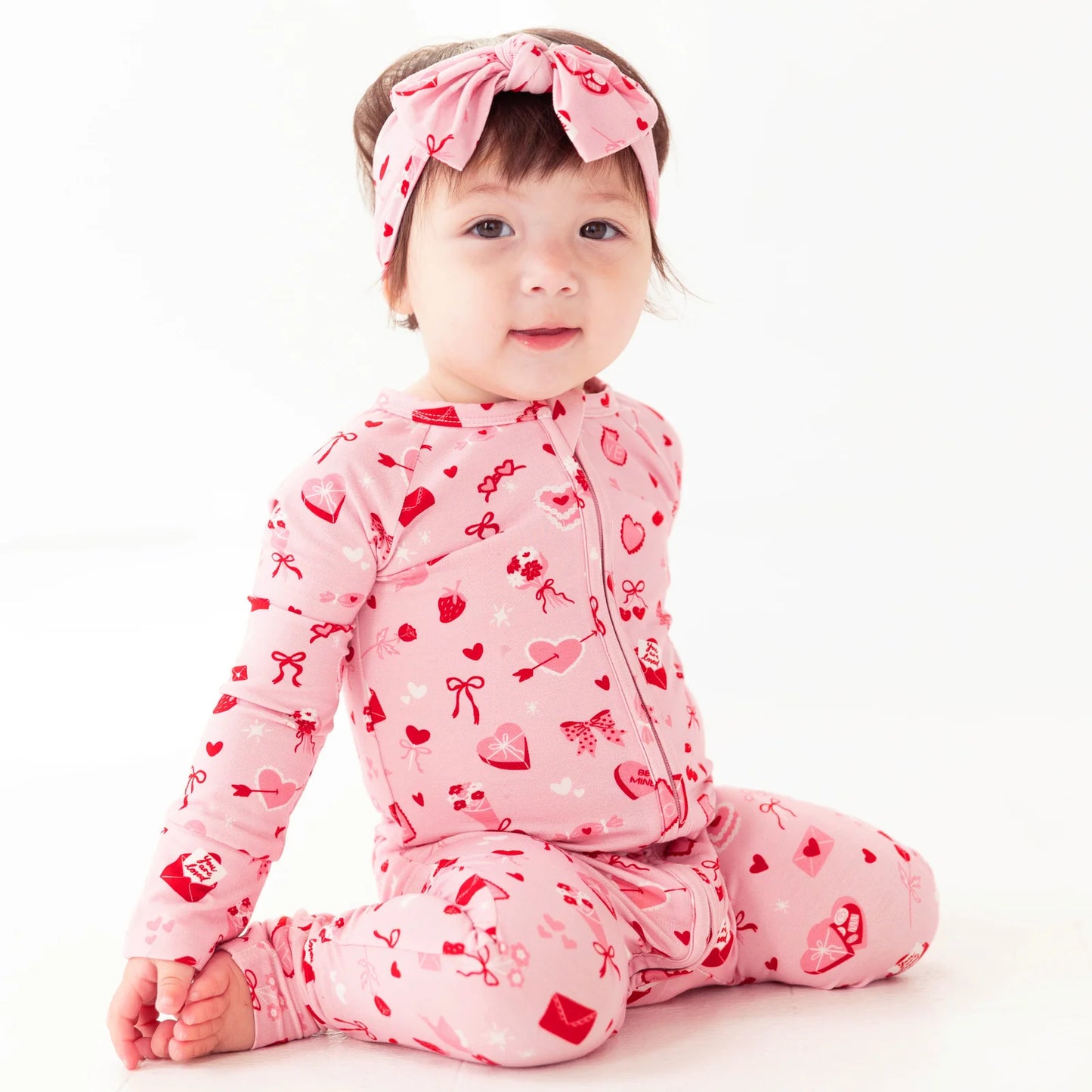 Dear Valentine Zip Romper