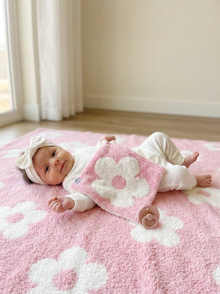 Pink Daisy Plush Lovey