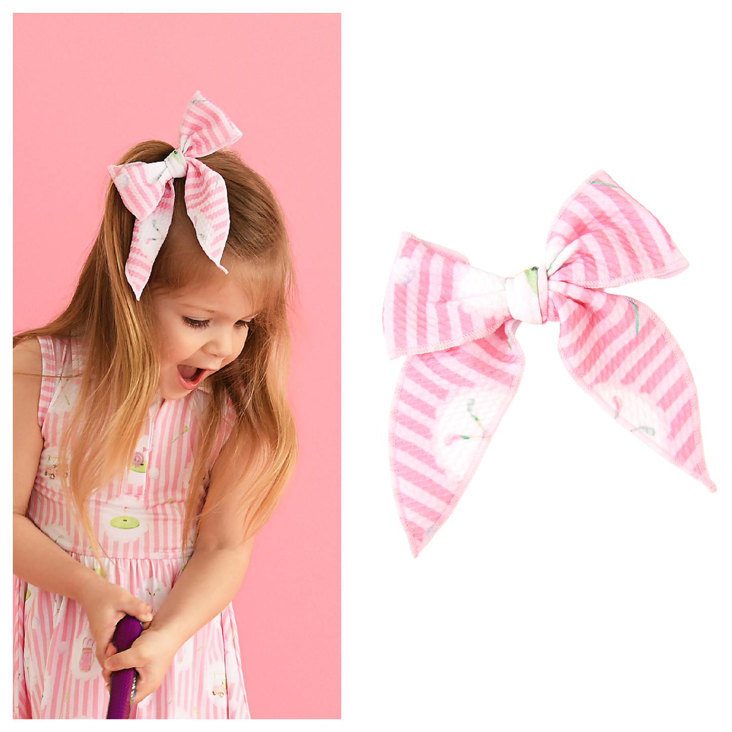 Piper Golf CLIP BOW Toddler Golf Hair Accessories