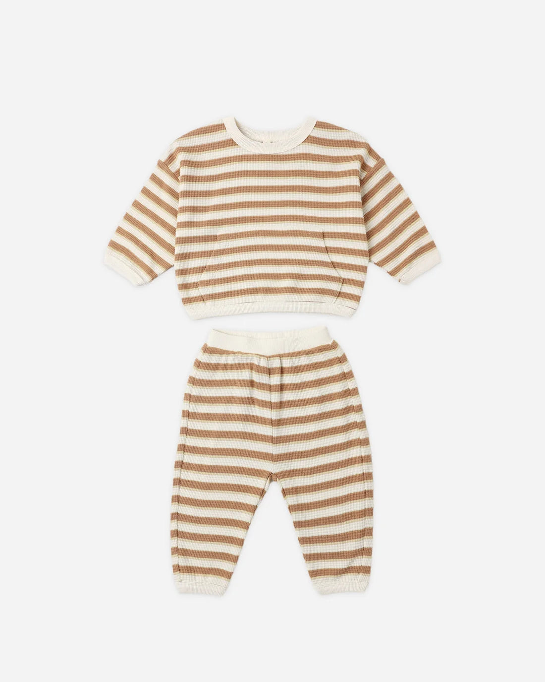 Waffle Slouch Set Spice Stripe