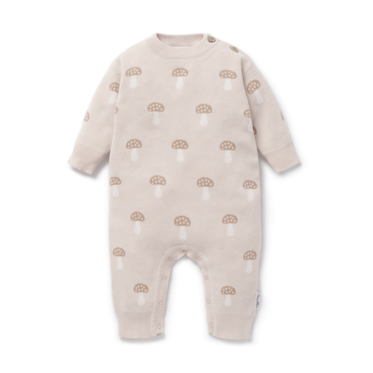 Mushroom Knit Romper
