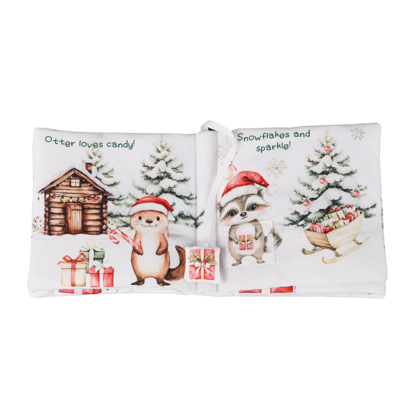 Christmas Friends – 10-Page Crinkle Cloth Book for Babies