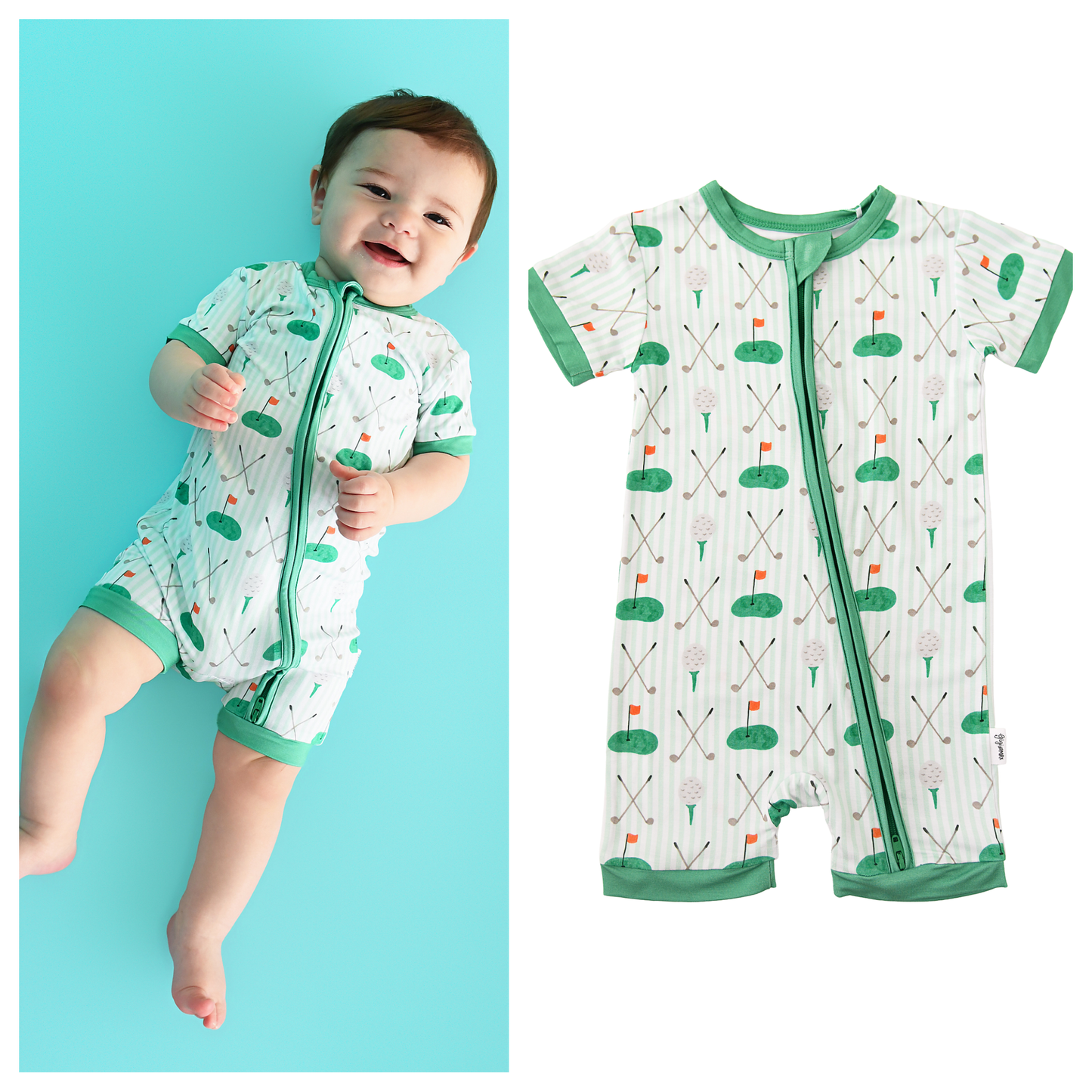 Scottie Golf Short Zip Romper