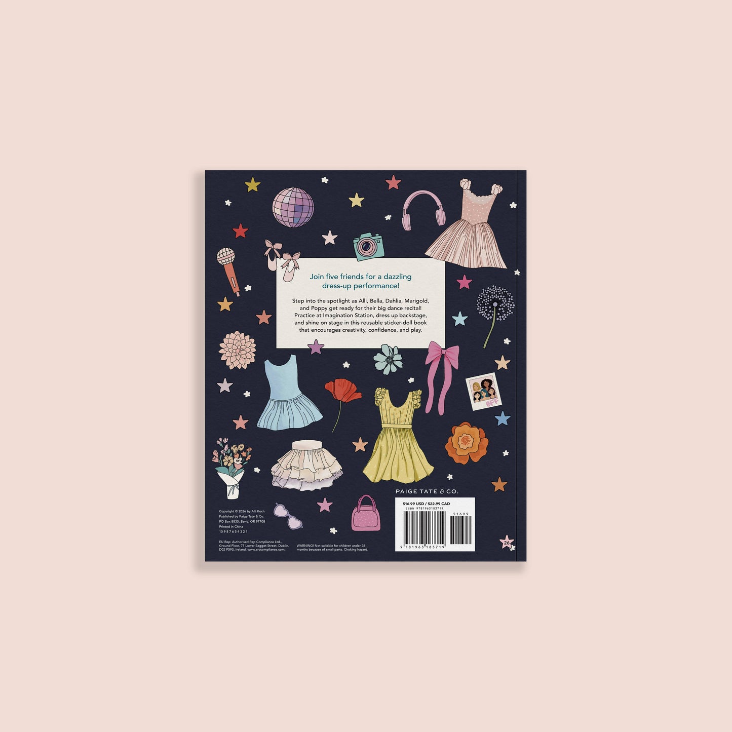Dance Recital Sticker Book (500+ Reusable Stickers)