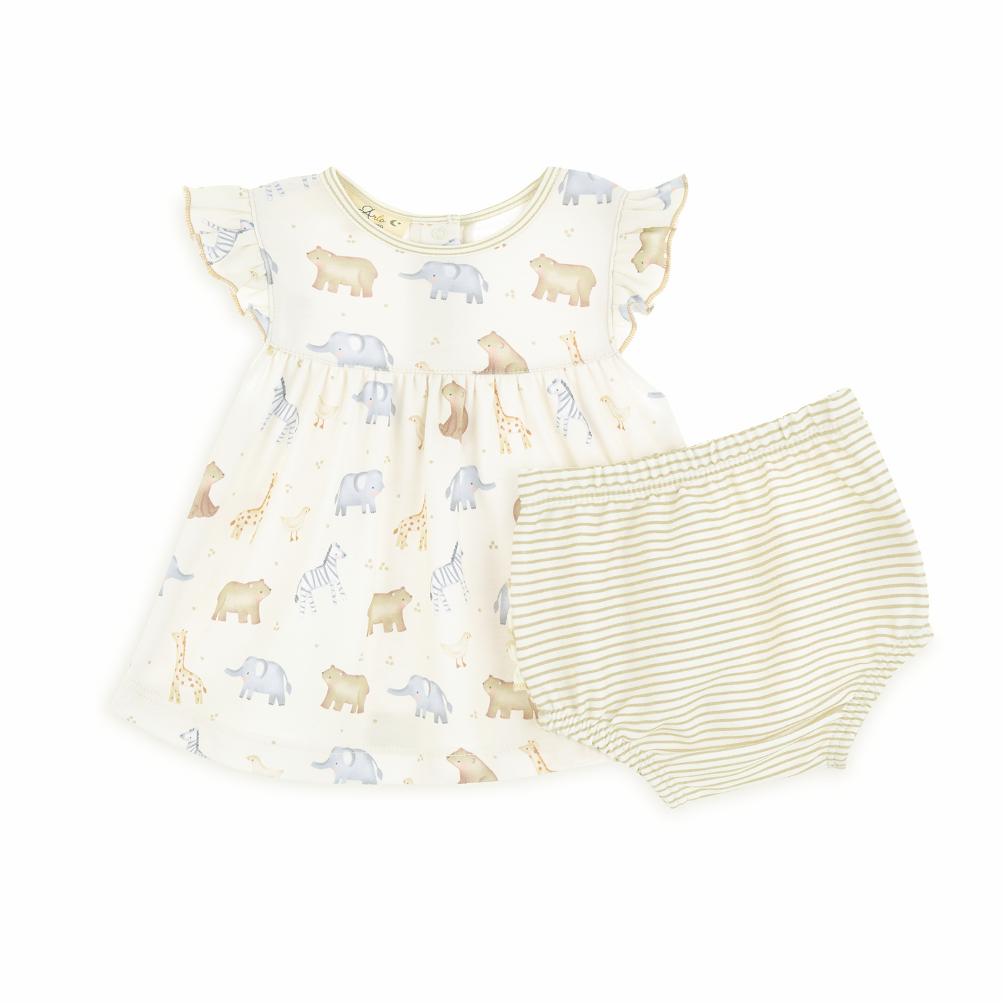 Safari Ruffle Diaper Cover Set