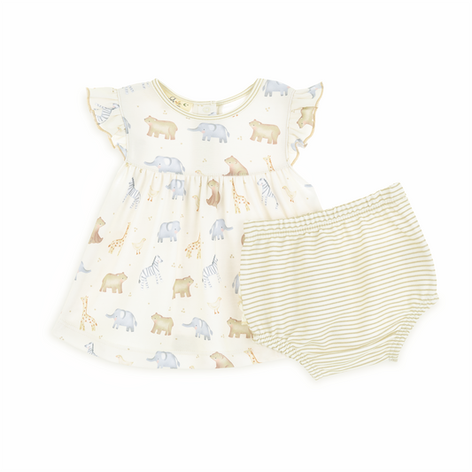 Safari Ruffle Diaper Cover Set