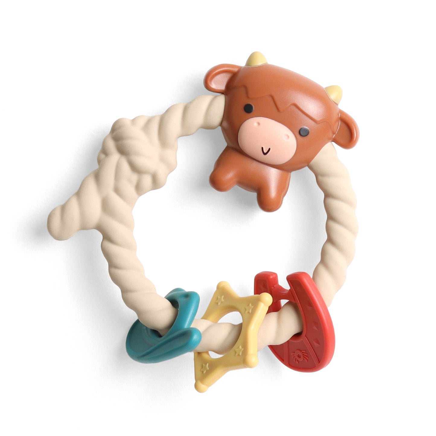 Highland Cow Rattle Teether