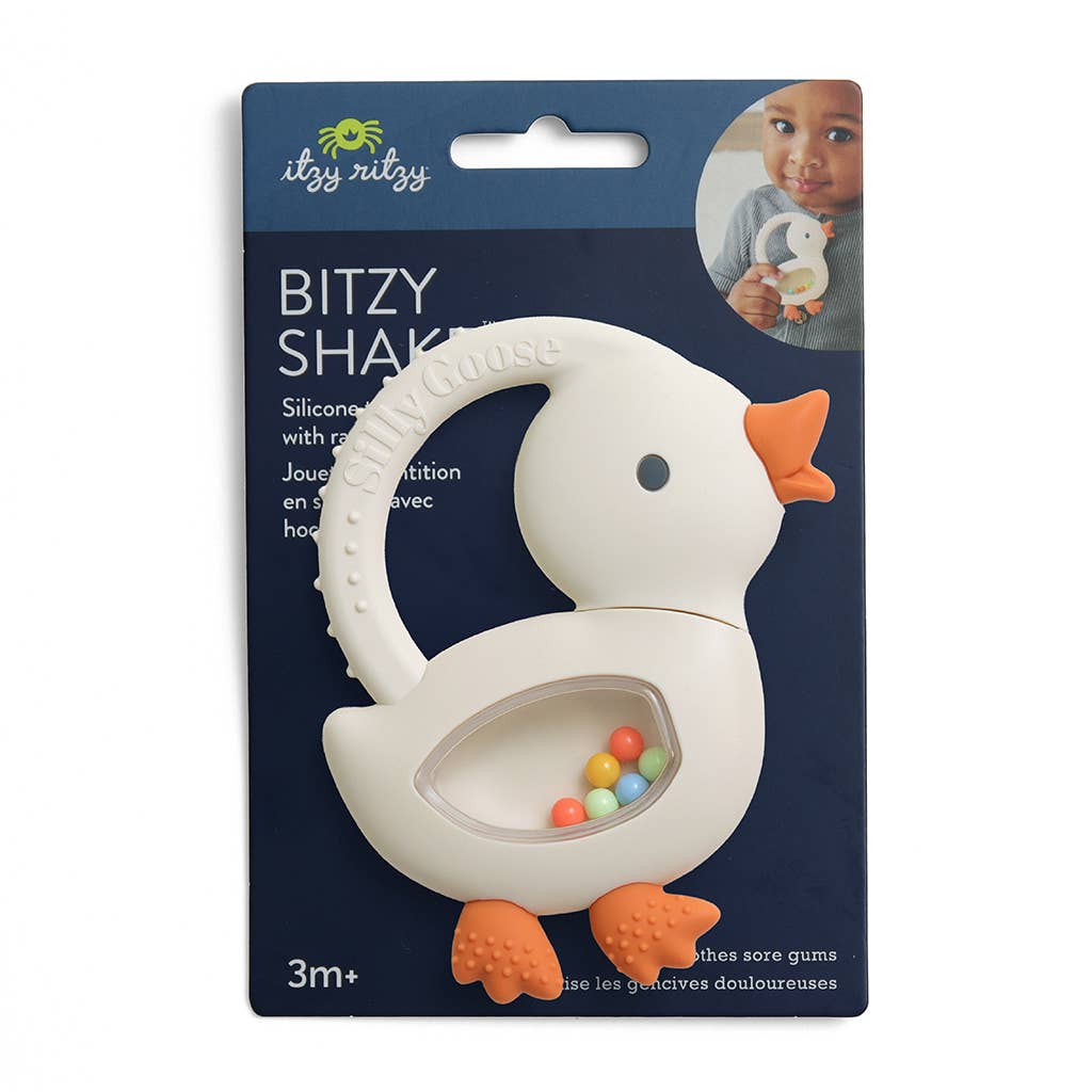 Goose  Silicone Teether with Rattle