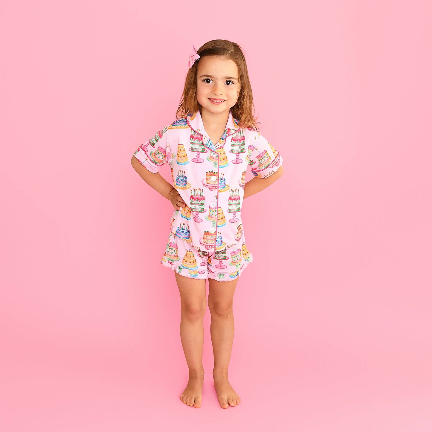 Birthday Ruffle Lounge Short Set
