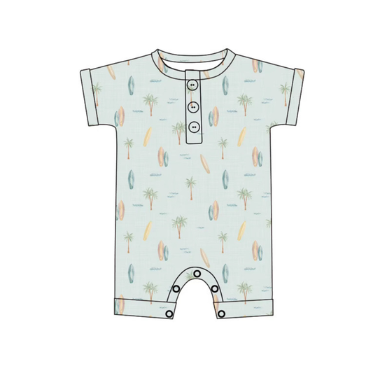 Bamboo Henley Shortie Surf