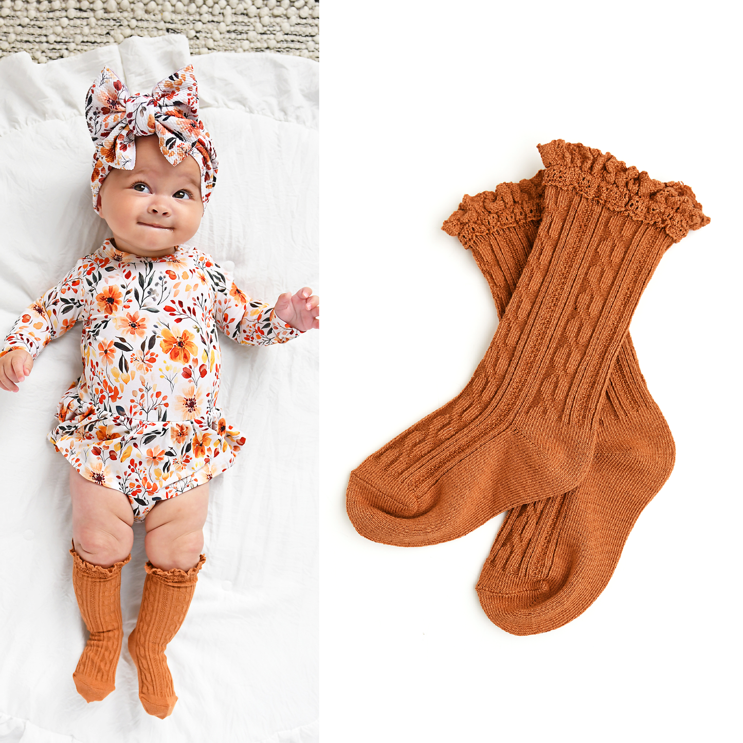 Hazelnut LACE SOCKS adorable matching accessory
