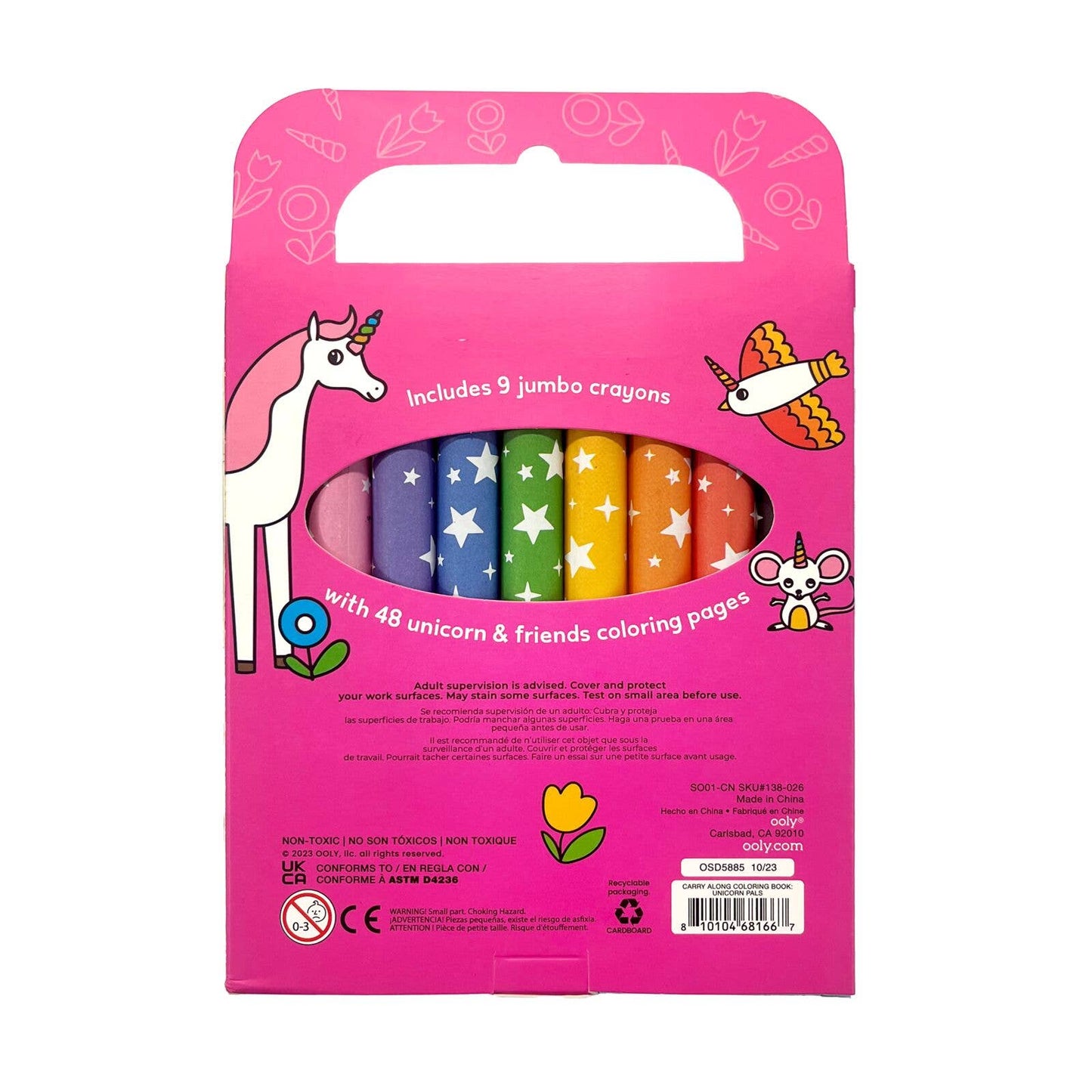 Unicorn Pals Carry-Along Coloring Book Set