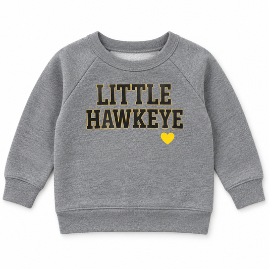 Little Hawkeye Gray Crewneck