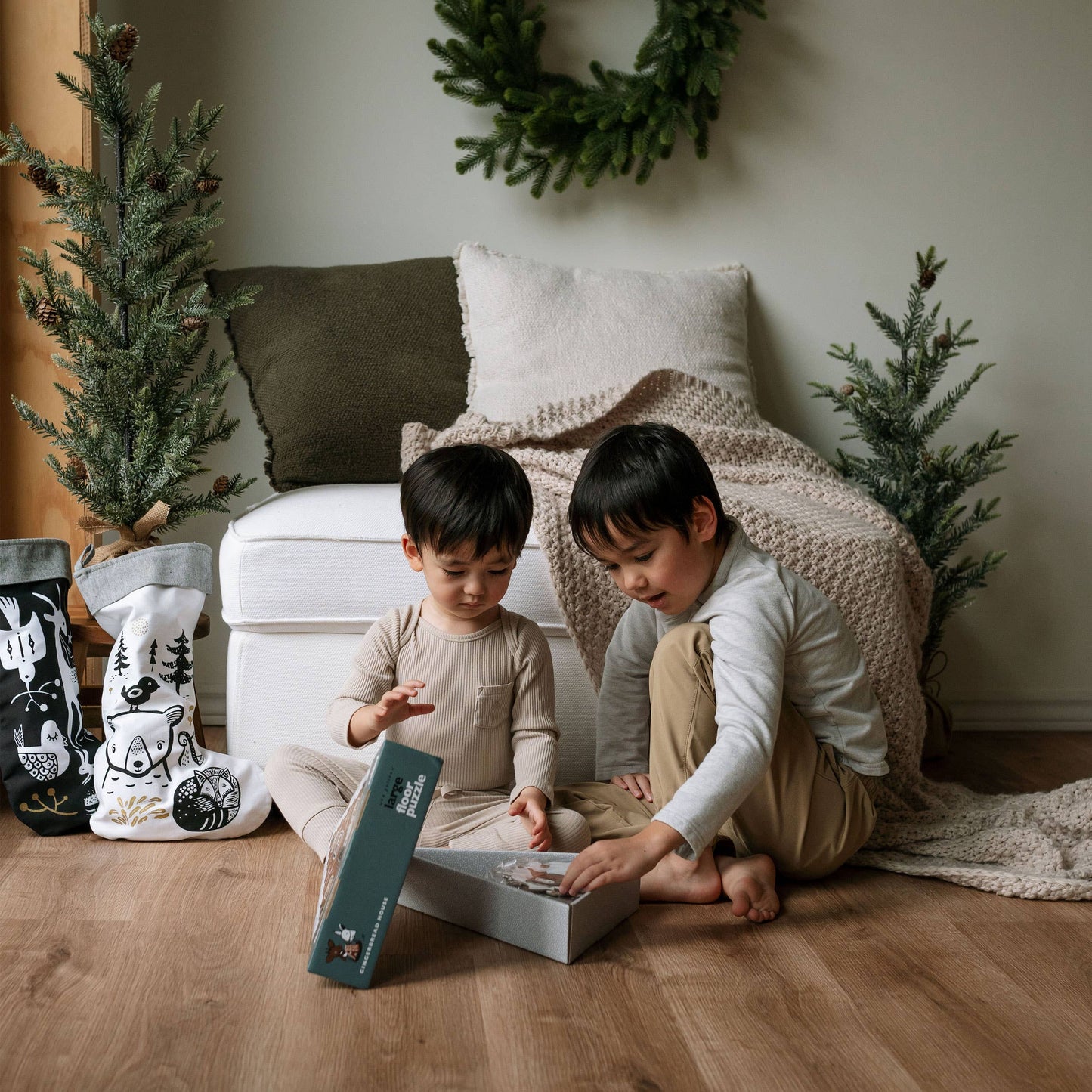Gingerbread House Holiday Floor Puzzle